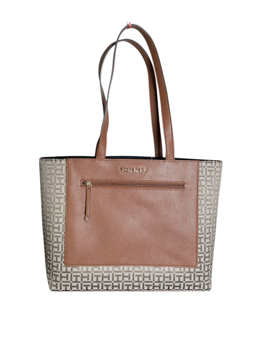 Bolsa Tote Tommy Hilfiger Monogram Café & Camel